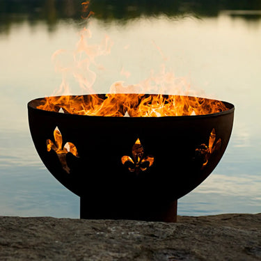 Fire Pit Art Fleur de Lis Fire Pit